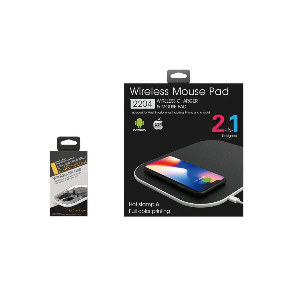 2218 Mouse Pad Wireless Charger - Support 5W/7.5W/10W